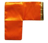 GRI9 Jaap Bag Mala, Gomukhi for Chanting, Orange L shape silk, Prayer for Rosary Prayer Beads, Chating Mala Bag,Puja items, Japa Jholi for Mantra