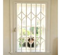 Grid Design Tall Lockable Extendable Burglar-proof Safety Grilles | Adjustable Heavy Duty Windows Foldable Barrier, Customizable Anti-Theft Folding Door(W80xH190cm/31x75in)