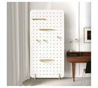 Grid Display Rack Grid Panel For Retail Display floor standing Flat Panel Display Stand Standing Gridwall Metal Mesh Mobile Storage Rack Freestanding，Freestanding Wooden Pegboard Display Sta