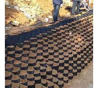 grid， Garden Retaining Wall Geogrid Soil Stabilizer Grid Heavy Duty Ground Mesh for Slopes Blocks and Gravel Subgrade 4x10M/13.1x32.8FT
