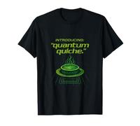 Grid Gourmet Neon Quantum Quiche Digital Art Print T-Shirt