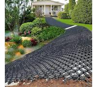 grid， Gravel Ground Grid for Landscaping and Parking Lots Stabilize 5m x 6m Size(5m x 6m)