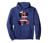 Grid is Good Funny Crossword Puzzle Word Nerd Humor Pullover Hoodie