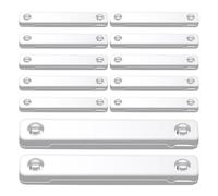 Grid Magnets - 7.7 x 1.3 x 0.8 cm ABS Magnetic Clamps Set, Fixing Parts for Door Brackets, Hardware Connectors, Cabinet Furniture Mounting Bracket for Indoor and Outdoor Use