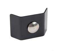 Grid Mat Connectors for Garden Fencing | Hot Dip Galvanized Steel Fence Panel Joiner | Angle Longitudinal Connector for Double Pole Mats | 40x35mm | Black | 10