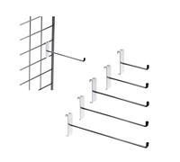 Grid Mesh Hooks Accessory Single Prong Shop Display - Available in 2", 4", 6", 8", 10", and 12" Lengths - Packs of 10, 25, 50, and 100 (25, 2" Inch Single Prong)