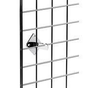 Grid Mesh Wall/Grid Wall Mesh Chrome Shop Display Panel - Accessory: Wall Bracket (4)