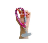 Grid Mobile Phone Lanyard Hanging Decoration Can Be Carried Twist Rope Anti-loss Pendant Strong Wrist Short Straps Band(E)