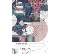 Grid Notebook 6x9 in | Premium Journal - 120 pages - White paper - Pattern Abstract 3A | Made in Italy |: For School, College, Office, Work & Creative Projects