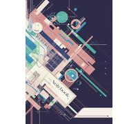 Grid Notebook 7x10 in | 5 mm | Premium Journal - 120 pages - White paper - Pattern Abstract 9A | Made in Italy |: For School, College, Office, Work & Creative Projects