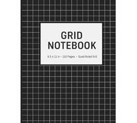 GRID NOTEBOOK: "8.5 x 11 in -110 pages- Quad Ruler 5x5