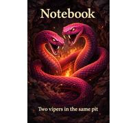 Grid Notebook: Two Vipers in The Same Pit, Stylish Graph Paper Notebook (6x9, 110 Pages)