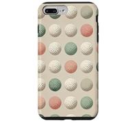 Grid of Golf Balls, Green, White, Pink and Beige Background Case for iPhone 7 Plus/8 Plus