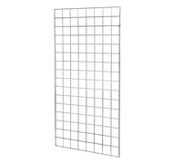 Grid Panels - 4ft, 5ft, 6ft, Chrome, Black & White - Shop Fittings, Retail Display (E3+) (Chrome, 4ft / 1225mm)