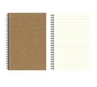 Grid Paper Notebook-Squared Spiral Notebook A5,100 Pages/50 Blank Sheets Kraft Cover Grid Wirebound Notebook,Graph Paper Wirebound for Kids & Adults Journal,Composition, Diary (Ruled)