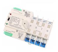 Grid PV Power Transfer To City Power Dual Power Automatic Transfer Switch Din Rail 4P 63A 100A AC220V ATS 1Pcs(4P 63A,PV 220V)
