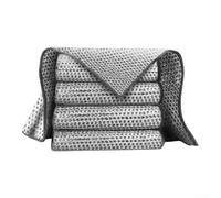 Grid Structured Cleaning Cloth for Kitchen Use Designed to Replace Steel Wool on Pots Pans Stovetops and Cooktops 50 Piece Pack (B)