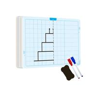 Grid Symmetrical Drawing Board | Children Erasable Symmetry Drawing Board - Writing Training Development Tool Set for Children Boys Girls Kid