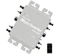 Grid Tie Solar Inverter Microinverter 800W1200W2000W2800W IP65 Waterproof(Silver,2000w)
