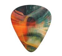 Grid Tunnel Printed pick set - 12 pieces, thin, medium and thick guitar picks, suitable for guitar, bass, electric guitar and ukulele