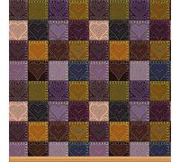 Grid Upholstery Fabric for Chairs,Heart Love Plaid Grid Outdoor Fabric by The Yard,Geometric Square Exotic Style Grid Fabric for Upholstery and DIY Projects,1 Yard,(L92*W150cm) Purple Green
