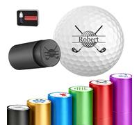 Gridachi Custom Golf Ball Stamp Marker Personalised Quick-Dry Monogram Golf Ball Stamp with Logo Name Reusable Waterproof Golf Ball Stamp Gifts for Men Golf Lovers Golfers Dad Husband