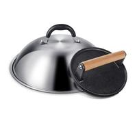 Griddle Accessories for Blackstone, Commercial Grade 12 Inch Heavy Duty Round Melting Dome with 7'' Cast Iron Grill Burger Bacon Press, Perfect Blackstone Camp Chef Flat Top (xike-0079US)