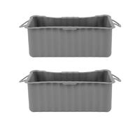 Griddle Accessories Kit Silicone Grease Drip Pan for Blackstone Grill 2pcs Reusable Eco Friendly Black (-3111230277611)