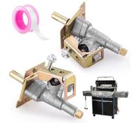 Griddle Gas Burner Control Valve Replacement for Blackstone 36’’ Gas Grill Griddle 1554 1565 1836 1866 1560, BBQ Grill Gas Valve Clamp on Style Valve-2 Pack