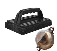 Griddle Scourer Holder - Griddle Scrubber Scouring Pad | Griddle Scrubber Scouring Pad Brush | Grill Brush | Griddle Cleaning Brush with Ergonomic Handle | Barbecue Scouring Tools, Kitchen Gadget for