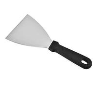 Griddle Scraper, Stainless Steel Grill Scraper with Black Handle,Slant Edge Grill Scrapers for Food Service,Cooking,Cleaning