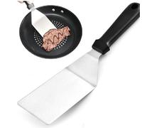 Griddle Spatula, Stainless Steel Metal Griddle Spatula, Includes Metal Spatula, Scraper, Pancake Flipper, and Hamburger Turner - for BBQ Grill, Flat Top Cooking, and Outdoor Kitchens