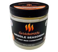 GriddleMATe Griddle Seasoning - Premium 2-in-1 Seasoning for Blackstone Griddle, Cast Iron and Carbon Steel Cookware - High Smoke Point - Non-GMO - Made in the USA