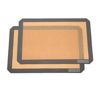 GRIDMANN Pro Silicone Baking Mat - Set of 2 Non-Stick Half Sheet (16-1/2" x 11-5/8") Food Safe Tray Pan Liners