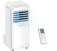 GRIDR Portable Air Conditioners, 8,000 BTU AC Unit for Bedroom with 4 Modes Cooling/Dehumidifier/Fan/Sleep, Up to 300 sq.ft, 24H Timer & Remote, 45db Quiet, Portable AC Unit for Room Indoors