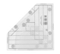 Grids Quilt Ruler Professional Acrylic Precise Scale Household Sewing Ruler Creative Grids Pineapple Trim Tool Grids Quilt Ruler Acrylic Pineapple Mesh for DIY Sewing Accessories