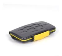 Gridva JJC 12-Slot for sd Card Case, Waterproof ABS Storage Box | with Soft Foam Interior, Portable Memory Card Holder for TF Cards, Black