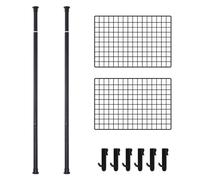 Gridwall Display Rack - Freestanding Wire Grid Panels for Exhibitions Retail Decor Includes Clips & Hooks 100x60cm Presentation Stand for Effective Merchandising