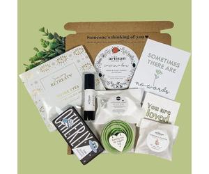 Grief Sympathy Bereavement Gift Care Package | Letterbox Postal eco Gift | Sage | Vegan