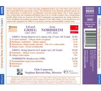 GRIEG: STRING QUARTETS ARRANGED FOR STRING ORCHESTRA; NORDHEIM: RENDEZVOUS NEW C