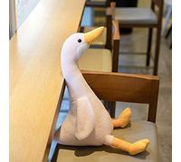 GRIER 32-100cm Big Plush White Duck Toy Giant Pink Duck Sky Long Neck Goose Animal Doll Toys For Kids Birthday Gift 32cm Pink