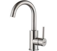 GRIFEMA 360 Degree Swivel Basin Mixer Tap, Brushed Chrome | Stainless Steel Sin