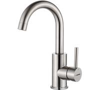 GRIFEMA Basin Mixer Tap for Washbasin - 360° Swivel Stainless Steel Basin Fa
