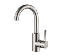 GRIFEMA Bathroom Basin Mixer Tap Stainless Steel, 360° Swivel, Hot & Cold Water Control, Water-Saving, Durable, Easy DIY Installation, Brushed, G1002A