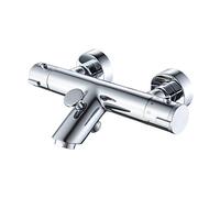 GRIFEMA G13005 Thermostatic Mixer Tap for Bath-Shower Set, Chrome, Metallic Silver