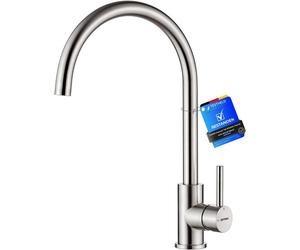 GRIFEMA G4008 Kitchen Sink Taps Mixer with Single Lever High Arc 360°Swivel, S