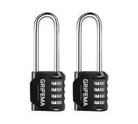 GRIFEMA GA1002 4 Digit Combination Padlock, Long S