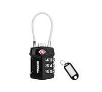 GRIFEMA 3-Digit TSA Approved Suitcase Locks, Secure Combination Padlocks with Flexible Steel Cable for Travel Luggage, Bags and Backpacks (1-Pack, GA1006)