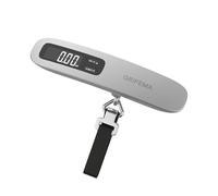 GRIFEMA GA2006 Digital Luggage Scale, 50kg (110lb) Capacity, Backlit LCD Display, Tare Function, Lightweight for Travel, Silver