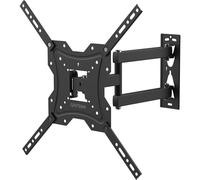 GRIFEMA GB1004 Swivel TV Wall Bracket, for 26-55 inch Screens, for Flat & Curved TV up to 30KG, Tilt (+ 5°，-10°)